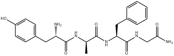 tyrosyl-alanyl-phenylalanyl-glycinamide Struktur