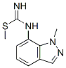 Carbamimidothioic acid, (1-methyl-1H-indazol-7-yl)-, methyl ester (9CI) Struktur