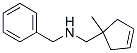 Benzenemethanamine, N-[(1-methyl-3-cyclopenten-1-yl)methyl]- (9CI) Struktur