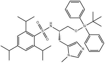 NALPHA-(2,4,6-TRIISOPROPYLBENZENESULFONYL)-O-(TERT-BUTYLDIPHENYLSILYL)-PROS-METHYL-L-HISTIDINOL