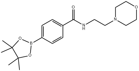 4-(2-[4-(4,4,5,5-TETRAMETHYL-[1,3,2]DIOXABOROLAN-2-YL)-PHENOXY]-ETHYL)-MORPHOLINE Struktur