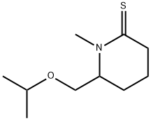 2-Piperidinethione,  1-methyl-6-[(1-methylethoxy)methyl]- Struktur