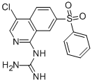 1-(4-CHLORO-7-(PHENYLSULFONYL)ISOQUINOLIN-1-YL)GUANIDINE Struktur