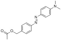 4-((4-(Dimethylamino)phenyl)azo)benzenemethanol, acetate ester Struktur