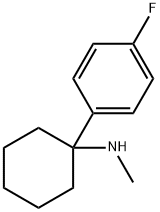 1-(p-fluorophenyl)-N-methylcyclohexylamine  Struktur