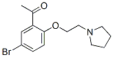 1-[5-bromo-2-(2-pyrrolidin-1-ylethoxy)phenyl]ethanone Struktur