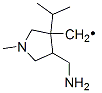 Methyl, [4-(aminomethyl)-1-methyl-3-(1-methylethyl)-3-pyrrolidinyl]- (9CI) Struktur