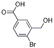 4-broMo-3-(hydroxyMethyl)benzoic acid Struktur