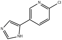 Pyridine,  2-chloro-5-(1H-imidazol-4-yl)-  (9CI) Struktur