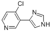 Pyridine,  4-chloro-3-(1H-imidazol-4-yl)-  (9CI) Struktur