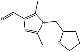 1H-Pyrrole-3-carboxaldehyde,2,5-dimethyl-1-[(tetrahydro-2-furanyl)methyl]-(9CI) Struktur