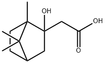 Bicyclo[2.2.1]heptane-2-acetic acid, 2-hydroxy-1,7,7-trimethyl- (9CI) Struktur