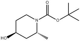 1-Piperidinecarboxylicacid,4-hydroxy-2-methyl-,1,1-dimethylethylester,(2R,4S)-(9CI) Struktur