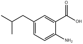 Benzoic acid, 2-amino-5-(2-methylpropyl)- (9CI) Struktur