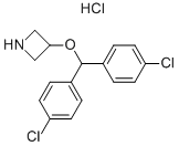 3-[BIS(4-CHLOROPHENYL)METHOXY]-AZETIDINE HYDROCHLORIDE Struktur