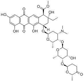 2-hydroxyaclacinomycin A Struktur