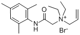 N,N-Diethyl-N-(2-oxo-2-((2,4,6-trimethylphenyl)amino)ethyl)-2-propen-1 -aminium bromide Struktur