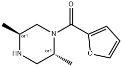 Piperazine, 1-(2-furanylcarbonyl)-2,5-dimethyl-, trans- (9CI) Struktur