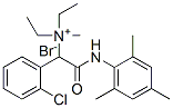 (2-chlorophenyl)methyl-diethyl-[(2,4,6-trimethylphenyl)carbamoylmethyl ]azanium bromide Struktur