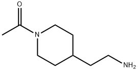 4-Piperidineethanamine, 1-acetyl- (9CI) Struktur