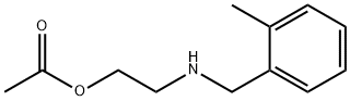 Ethanol, 2-[[(2-methylphenyl)methyl]amino]-, acetate (ester) (9CI) Struktur