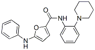 2-Furancarboxamide,  5-(phenylamino)-N-[2-(1-piperidinyl)phenyl]- Struktur