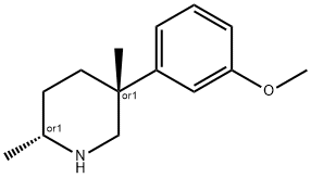 Piperidine, 5-(3-methoxyphenyl)-2,5-dimethyl-, cis- (9CI) Struktur