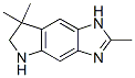 Pyrrolo[2,3-f]benzimidazole, 1,5,6,7-tetrahydro-2,7,7-trimethyl- (9CI) Struktur