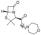 morpholinium (2S-cis)-3,3-dimethyl-7-oxo-4-thia-1-azabicyclo[3.2.0]heptane-2-carboxylate Struktur