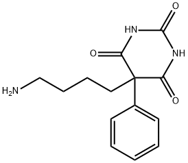 5-phenyl-5-(4-aminobutyl)barbituric acid Struktur