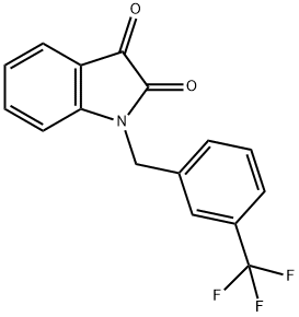 1-[3-(TRIFLUOROMETHYL)BENZYL]-1H-INDOLE-2,3-DIONE Struktur