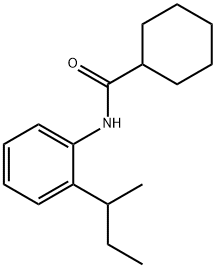 Cyclohexanecarboxamide, N-[2-(1-methylpropyl)phenyl]- (9CI) Struktur