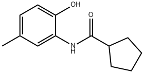 Cyclopentanecarboxamide, N-(2-hydroxy-5-methylphenyl)- (9CI) Struktur