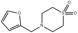 4-(2-FURYLMETHYL)-1LAMBDA6,4-THIAZINANE-1,1-DIONE Struktur