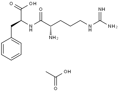 H-ARG-PHE-OH ACETATE SALT Struktur