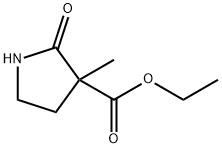 3-Methyl-2-oxo-3-Pyrrolidinecarboxylic acid ethyl ester Struktur