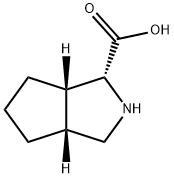 Cyclopenta[c]pyrrole-1-carboxylic acid, octahydro-, (1R,3aR,6aS)- (9CI) Struktur