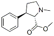 Proline, 1-methyl-3-phenyl-, methyl ester, trans- (9CI) Struktur