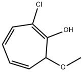 1,3,5-Cycloheptatrien-1-ol,  2-chloro-7-methoxy- Struktur