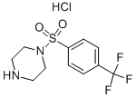 1-(4-TRIFLUOROMETHYL-BENZENESULFONYL)-PIPERAZINE HYDROCHLORIDE Struktur