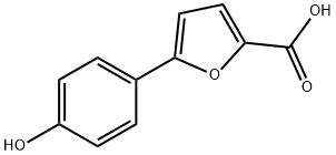 5-(4-Hydroxyphenyl)-furan-2-carboxylic acid Struktur