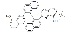 2,2'-(1,1'-binaphthyl-2,2'-diyl)bis(7-tert-butylquinolin-8-ol) Struktur