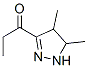 1-Propanone,  1-(4,5-dihydro-4,5-dimethyl-1H-pyrazol-3-yl)- Struktur