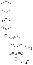 ammonium 2-amino-5-(4-cyclohexylphenoxy)benzenesulphonate Struktur