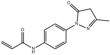 N-[4-(4,5-dihydro-3-methyl-5-oxo-1H-pyrazol-1-yl)phenyl]acrylamide Struktur