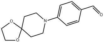 4-(1,4-DIOXA-8-AZASPIRO[4.5]DEC-8-YL)BENZENECARBALDEHYDE Struktur