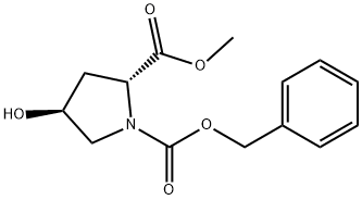 N-CBZ-TRANS-4-HYDROXY-D-PROLINE METHYL ESTER Struktur