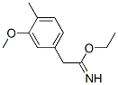 Benzeneethanimidic acid, 3-methoxy-4-methyl-, ethyl ester (9CI) Struktur