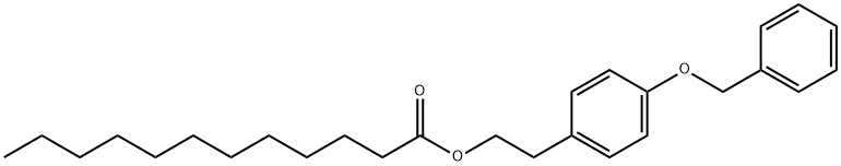 Dodecanoic acid, 2-[4-(phenylMethoxy)phenyl]ethyl ester Struktur