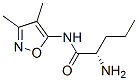 Pentanamide, 2-amino-N-(3,4-dimethyl-5-isoxazolyl)-, (2S)- (9CI) Struktur